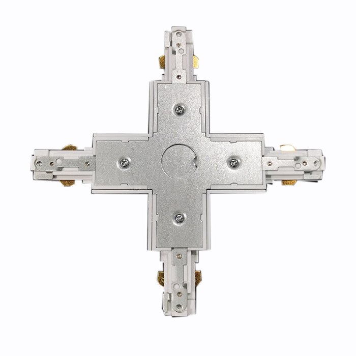 Track Light Accessory X Connector 3-Wire System White/Black Finish Simple Lighting Accessory