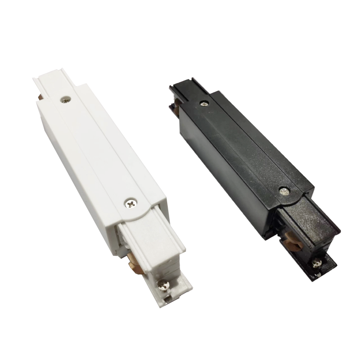 Black White Track Rail 4-Wire 3-Circuit Track Accessory Connector Led Track Spot Light Lighting