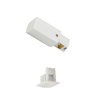 Black White 4 Wire 3 Phase Track Rail Aluminum Round 2.0 Copper Track Accessories for Track Light