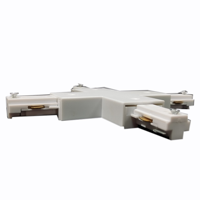 Track Light Accessory X Connector 3-Wire System White/Black Finish Simple Lighting Accessory