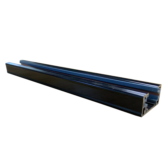Hot Sale Led Track Light Track Rails 1M LED Channel White Black Cover Aluminum LED Strip Channel 3 lines 3 wires