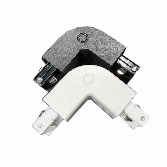 High Quality 3 Phases 4 Wires Track Rail Ceiling L Connector Aluminum LED Spotlight Fixture Modern Commerce Lighting System