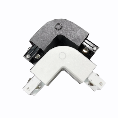 High Quality 3 Phases 4 Wires Track Rail Ceiling L Connector Aluminum LED Spotlight Fixture Modern Commerce Lighting System