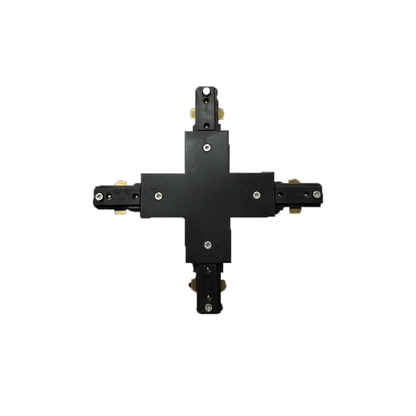 Track Light Accessory X Connector 3-Wire System White/Black Finish Simple Lighting Accessory
