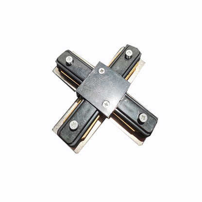 X Connector 2 Wires Aluminum Track Light Rail Magnetic Linear White Black
