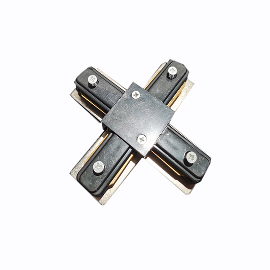 X Connector 2 Wires Aluminum Track Light Rail Magnetic Linear White Black