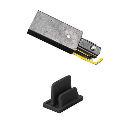 2 wire track Power plug&End cap Popular Indoor Lighting magnet Aluminum