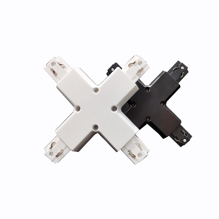 Hot Sale LED Spotlight Track Light Rail 4 Wires 3 Circuits System Lighting X Connector