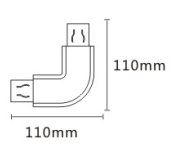 High Quality 3 Phases 4 Wires Track Rail Ceiling L Connector Aluminum LED Spotlight Fixture Modern Commerce Lighting System