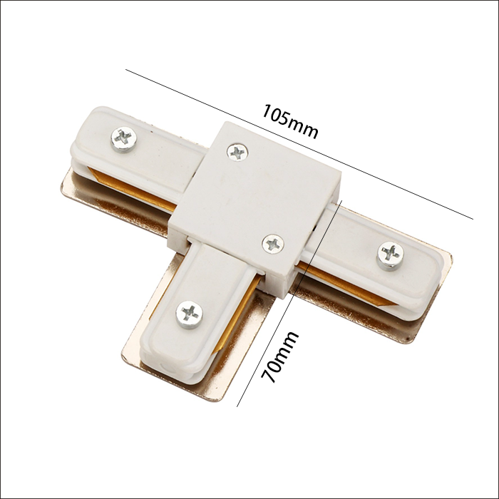 T Connector LED Spot Track Light Rail Supermarket Home 1M 1.5M 2M 3M Accessories